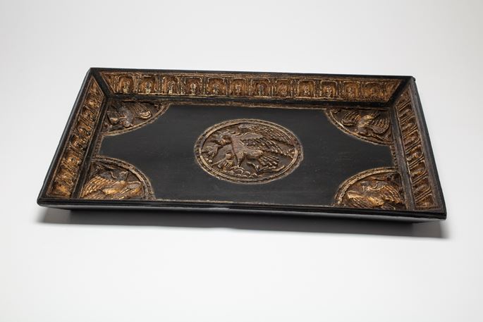Sino-Portuguese Carved Wooden Tray | MasterArt